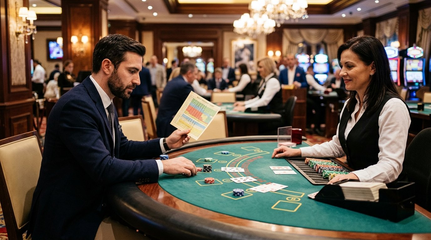 Blackjack Basic Strategy Chart Why Dealers Hate When You Bring One