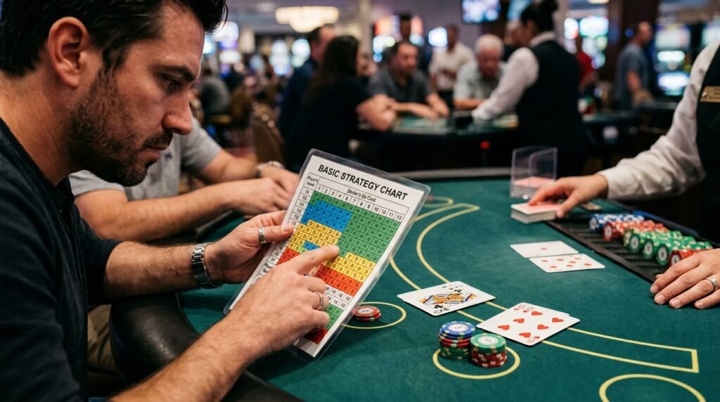 Blackjack basic strategy chart