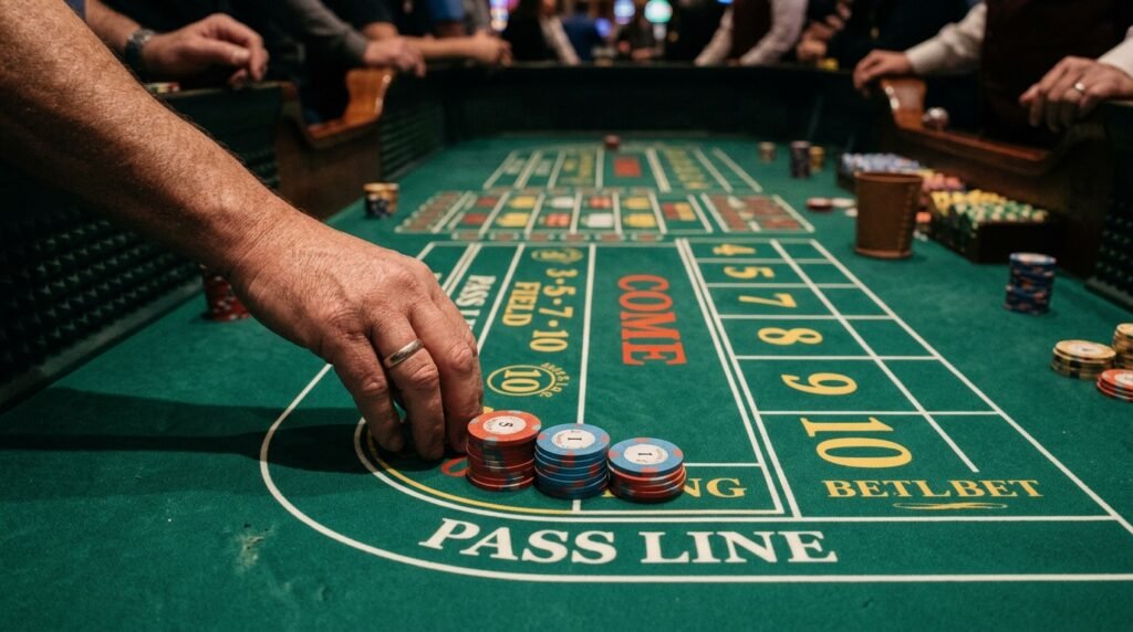 craps table layout explained